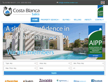Tablet Screenshot of costablancasales.com